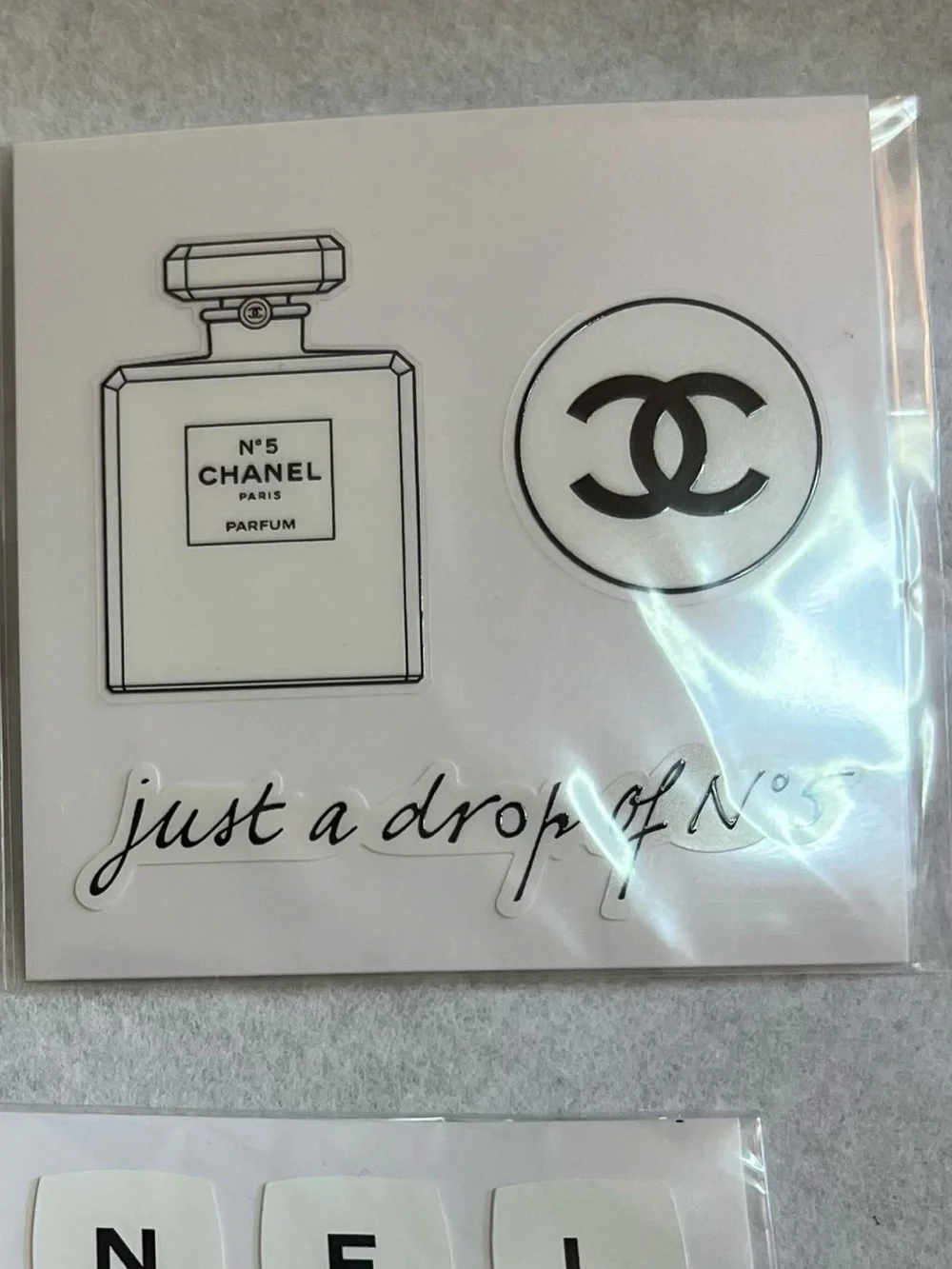 CHANEL N°5 Limited Edition Sticker & Embroidered Patch Bundle - Just A Drop